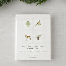 evergreen notecard set