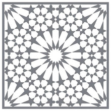 A Makers' Studio - Floor Tile Moroccan Alhambra - Mesh Stencil 12x12