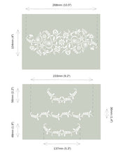 Stencils Paisley Floral Garland