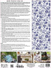 Indigo Floral IOD Paint Inlay Eight 12 x 16 Pad (RETIRED 2022)