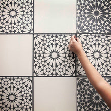 A Makers' Studio - Floor Tile Moroccan Alhambra - Mesh Stencil 12x12
