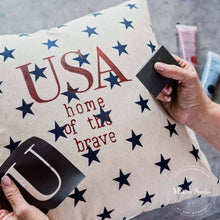 A Makers' Studio - Mesh Stencil - Americana 12x18
