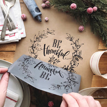 A Makers' Studio - Be Thankful - Mesh Stencil 8.5x11