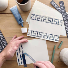 A Makers' Studio - Mesh Stencil - Classic Borders 18x12