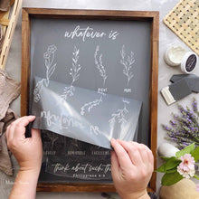 A Makers' Studio - Think About These Things - Mesh Stencil 12x18