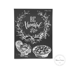 A Makers' Studio - Be Thankful - Mesh Stencil 8.5x11