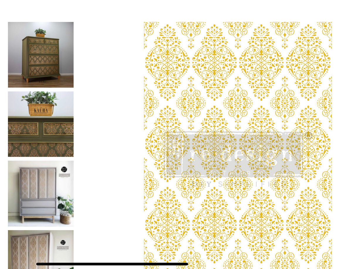Decor Transfer Golden Damask Signature Finishes