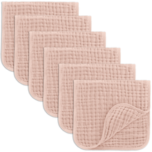 Comfy Cubs - Muslin Burp Cloths by Comfy Cubs: Blush / 6-Pack 20”X10”