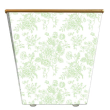 Garden Toile Cachepot Candle: Blue / Amber