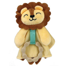 Penguin Waddle Baby Boutique - Lennox Lion Lovey - Plush Teething Toy Security Blanket