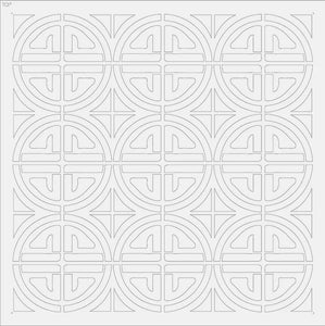 A Makers' Studio - Honey Bun - Mylar Wall Stencil 24x24