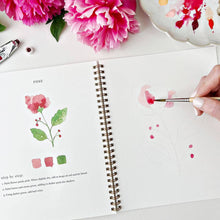 flowers watercolor workbook