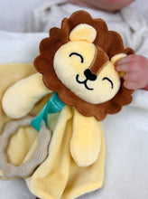 Penguin Waddle Baby Boutique - Lennox Lion Lovey - Plush Teething Toy Security Blanket