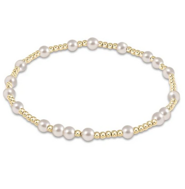 Hope Unwritten 3 mm Bead Bracelet - Pearl