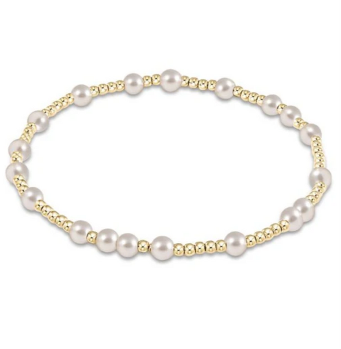 Hope Unwritten 3 mm Bead Bracelet - Pearl