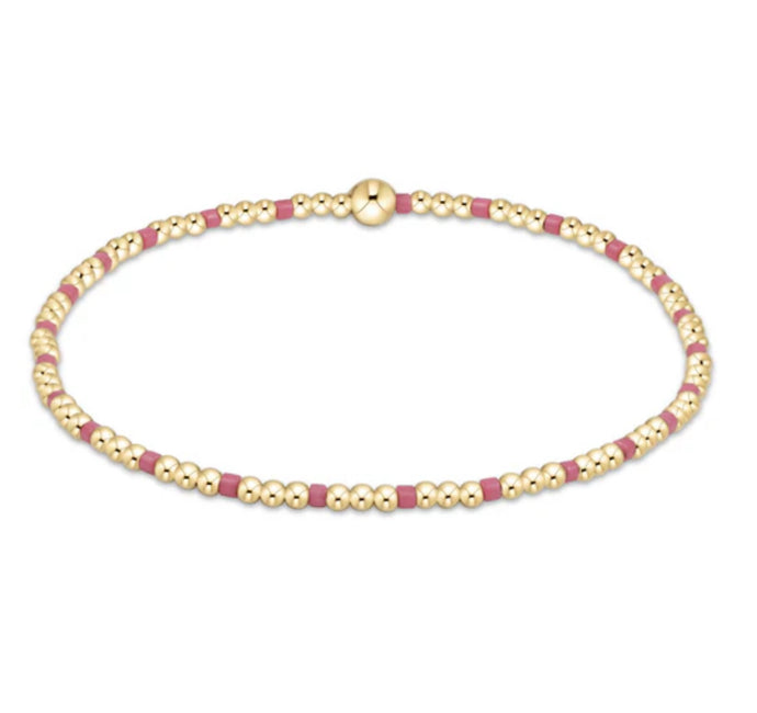 Hope Sincerity Pattern Bracelet - Bright Pink