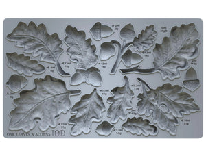 Oak Leaves & Acorns 6×10 DECOR MOULDS™ Iron Orchid Designs