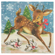 Primitives by Kathy - Retro Deer Beverage Napkin