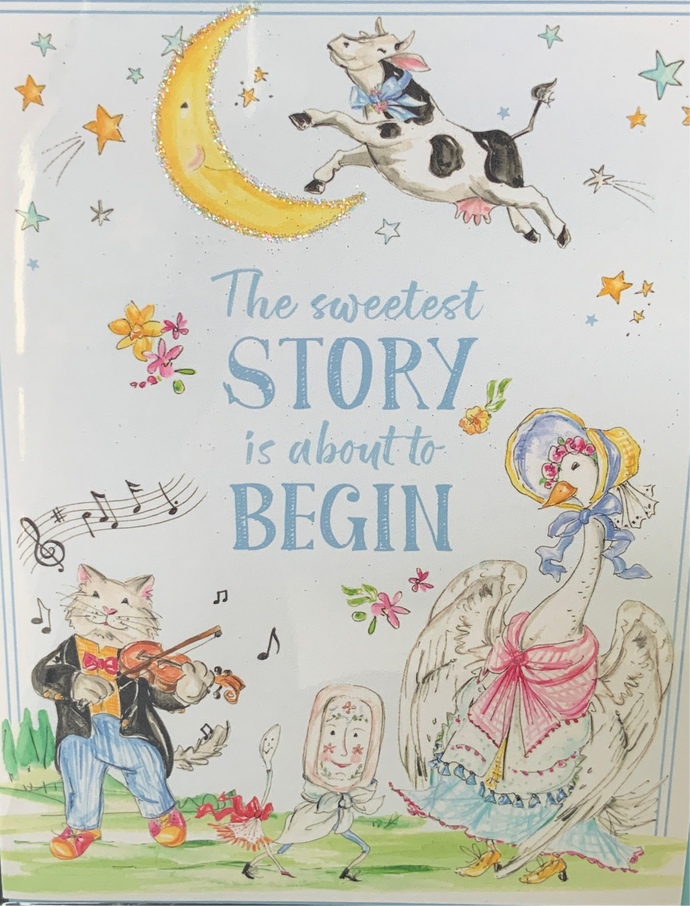 Greeting Card - The Sweetest Story is About to Begin
