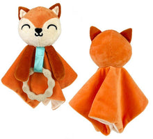 Penguin Waddle Baby Boutique - Finley Fox Lovey - Plush Teething Toy Security Blanket