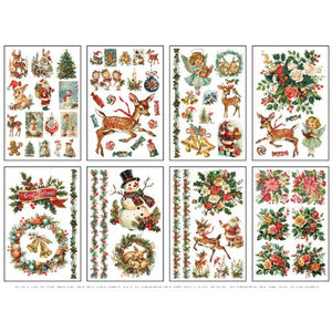 Kitschy Christmas IOD TRANSFER™ EIGHT 8" X 12" SHEETS