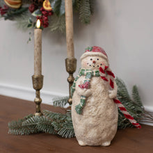 10" SNOWMAN W/ GREEN SCARF