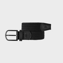 BILLYBELT - Elastic Braided Belt All Black: Size 2