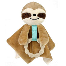 Penguin Waddle Baby Boutique - Scout Sloth Lovey - Minky Baby Teething Toy Security Blanket