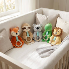 Penguin Waddle Baby Boutique - Lennox Lion Lovey - Plush Teething Toy Security Blanket