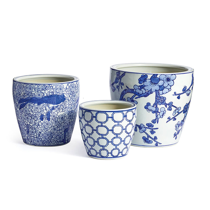 Napa Home & Garden - Barclay Butera Dynasty Flower Pots, Set Of 3