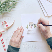 emily lex studio - Christmas cheer paintable watercolor notecard set