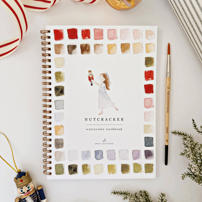 emily lex studio - Nutcracker watercolor workbook