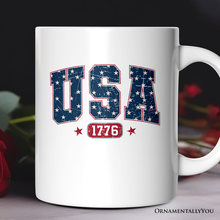 USA 1776 Stars Gift Mug, Bold Patriotic Gift: Non-Customized