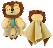 Penguin Waddle Baby Boutique - Lennox Lion Lovey - Plush Teething Toy Security Blanket