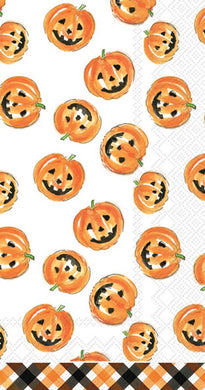 Paper Guest Towels 16 ct Pumpkin Faces Halloween