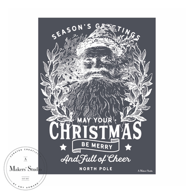 A Makers' Studio - Saint Nicholas - Mesh Stencil 12x18