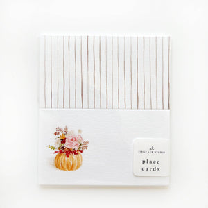 emily lex studio - Pumpkin bouquet place cards