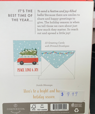 Peace, Love & Joy - Christmas Card