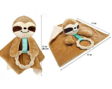 Penguin Waddle Baby Boutique - Scout Sloth Lovey - Minky Baby Teething Toy Security Blanket