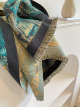 Winding River - Shawl Teal Starry Night Reversible Wrap – Artisan Shawl