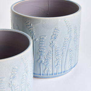 Napa Home & Garden - Maryam Pots, Blue: BLUE / CERAMIC