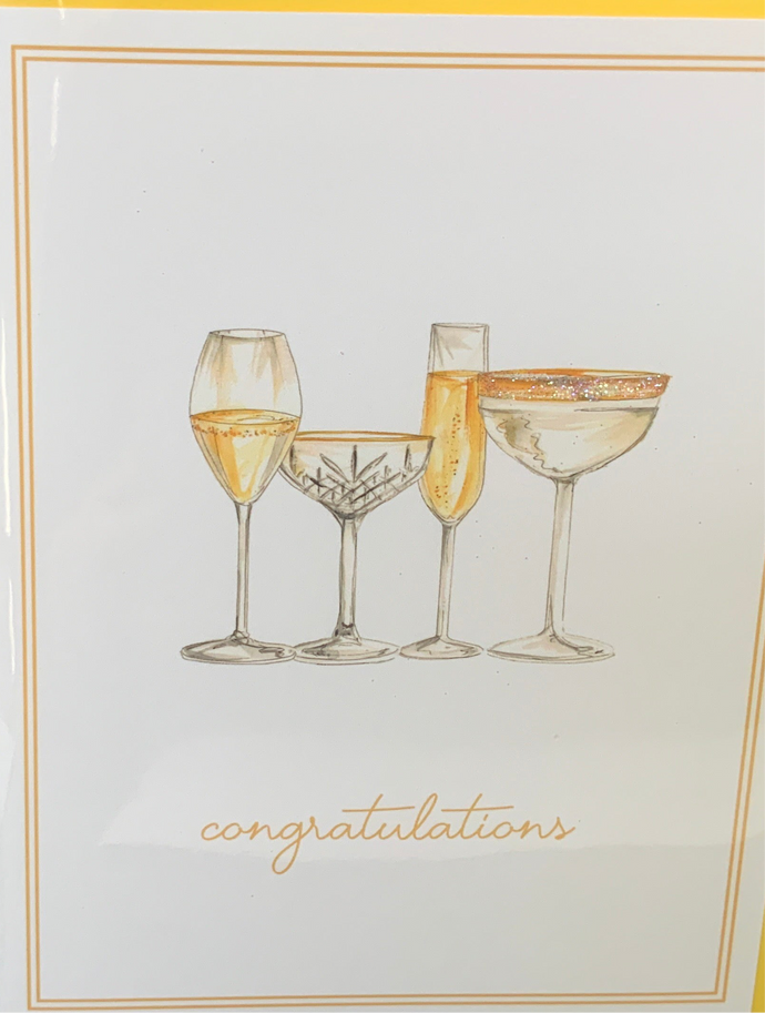 Greeting Card - Congratulations Champagne