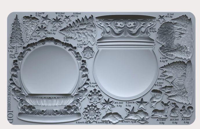 SNOW GLOBES IOD 6×10 DECOR MOULDS™