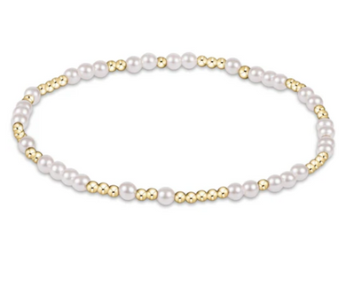 Hope Unwritten 4 mm Bead Bracelet - Pearl