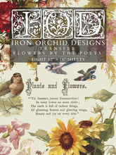 Flowers by the Poets Decor Transfers™ Eight 12" x 16" Sheets