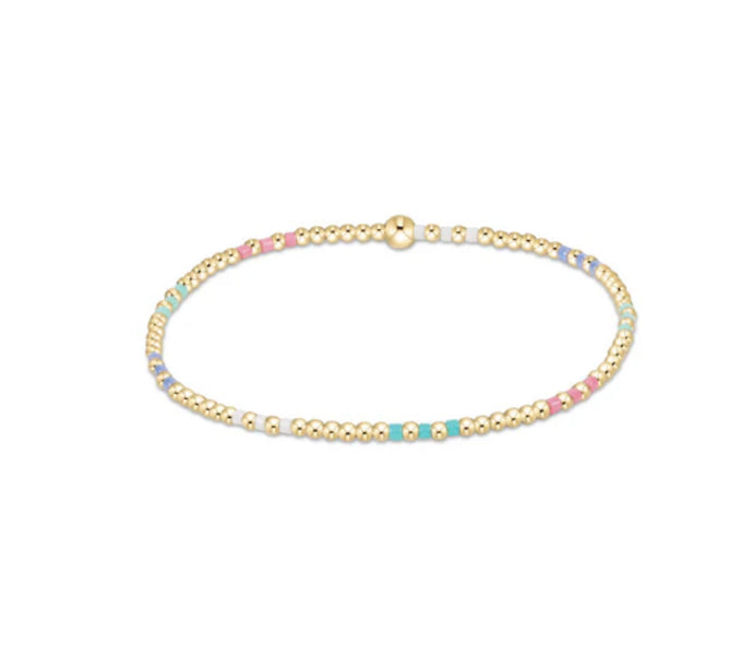 Hope Joy Pattern 2mm Bead Bracelet Hot Mess