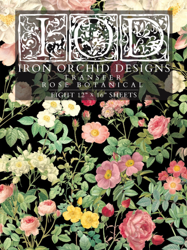 Rose Botanical TRANSFER™ Eight 12