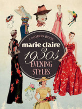 Simon & Schuster - Marie Claire 1930s Evening Styles Coloring Book by Rockpool  Publishing: Paperback; 64 pages / English