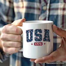 USA 1776 Stars Gift Mug, Bold Patriotic Gift: Non-Customized