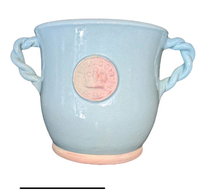 BEDFORD-Twisted Handle Pot-Duck Egg Blue-Large